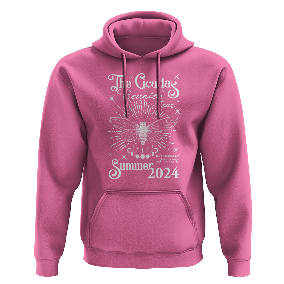 The Cicada Reunion U.S Tour 2024 Hoodie Broods XIII & XIX Cicadas Concert Fest - Wonder Print Shop