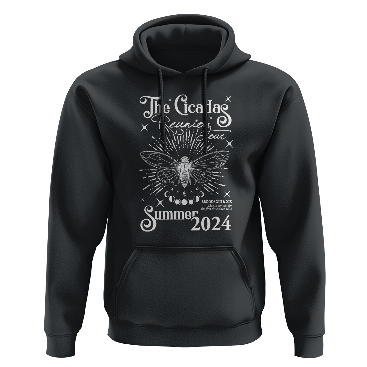 The Cicada Reunion U.S Tour 2024 Hoodie Broods XIII & XIX Cicadas Concert Fest - Wonder Print Shop