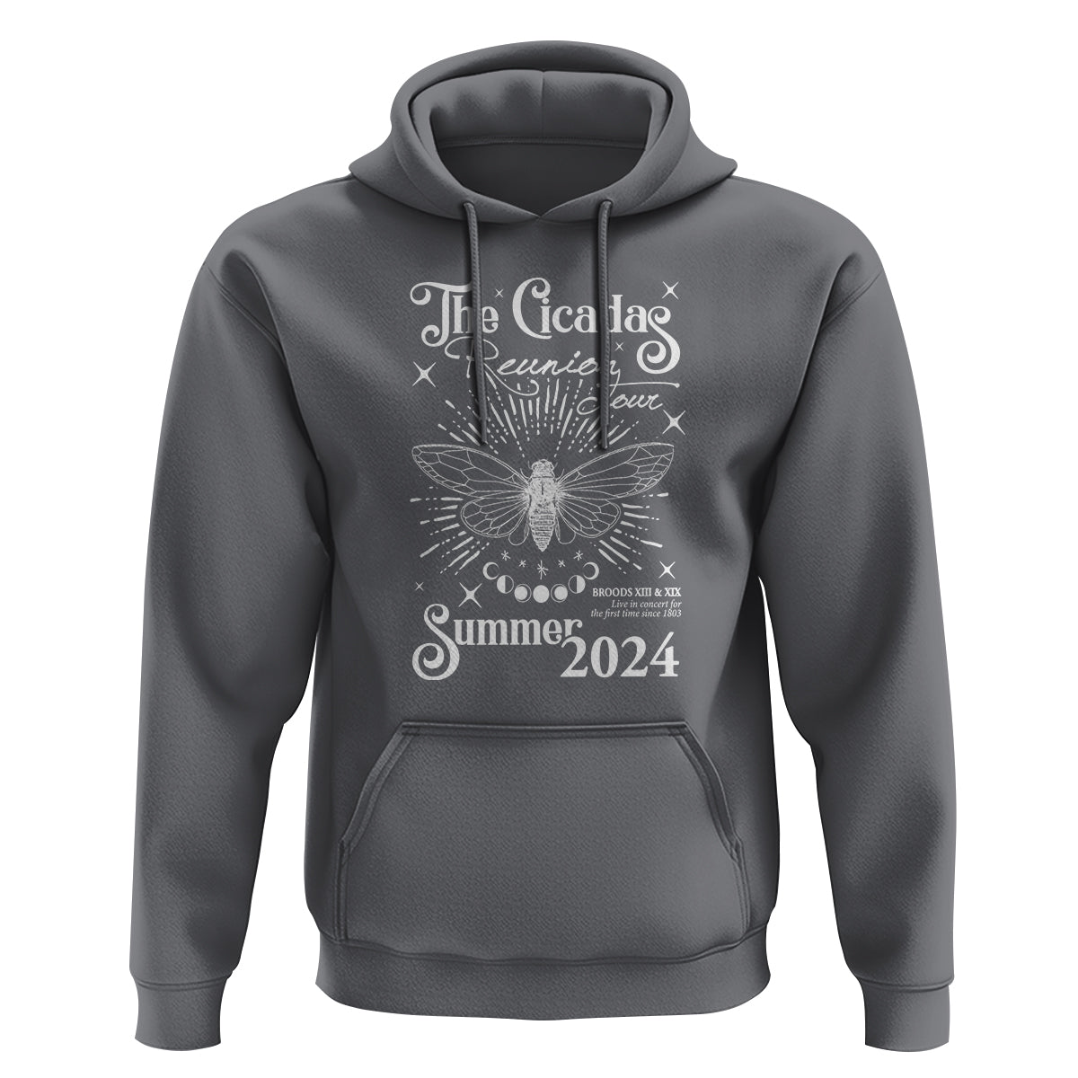 The Cicada Reunion U.S Tour 2024 Hoodie Broods XIII & XIX Cicadas Concert Fest - Wonder Print Shop