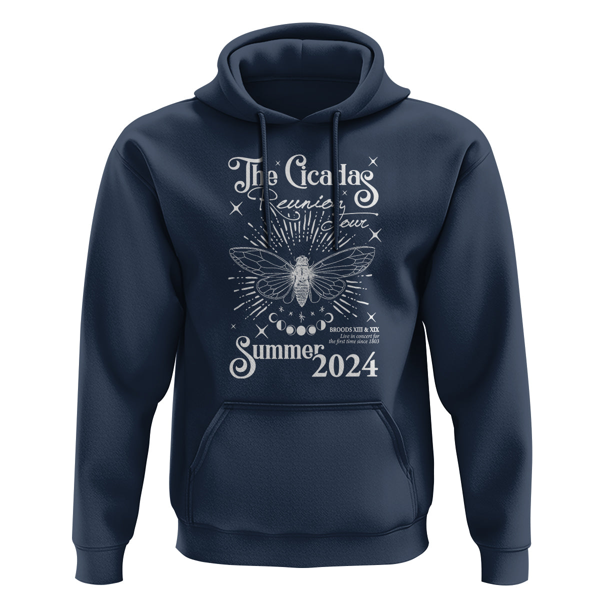 The Cicada Reunion U.S Tour 2024 Hoodie Broods XIII & XIX Cicadas Concert Fest - Wonder Print Shop