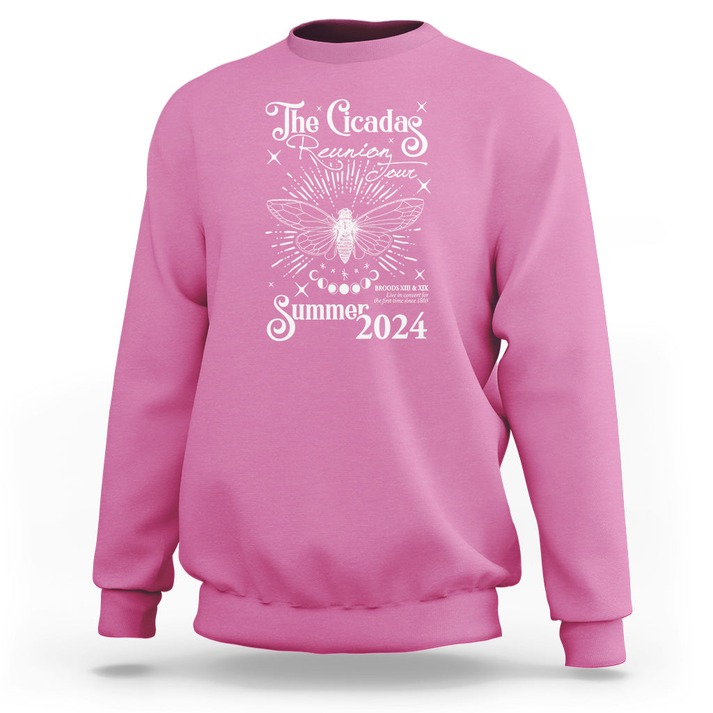 The Cicada Reunion U.S Tour 2024 Sweatshirt Broods XIII & XIX Cicadas Concert Fest - Wonder Print Shop