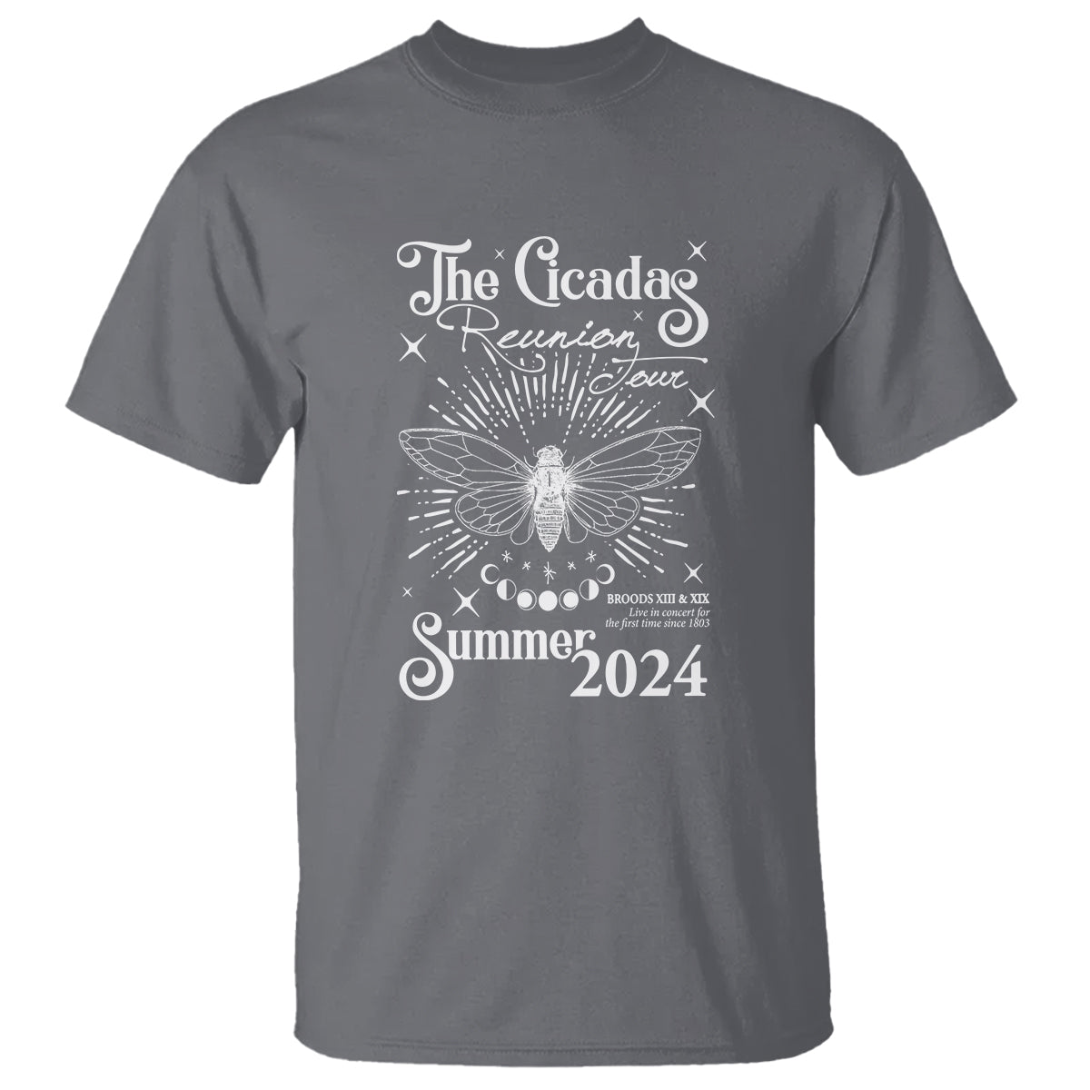 The Cicada Reunion U.S Tour 2024 T Shirt Broods XIII & XIX Cicadas Concert Fest - Wonder Print Shop
