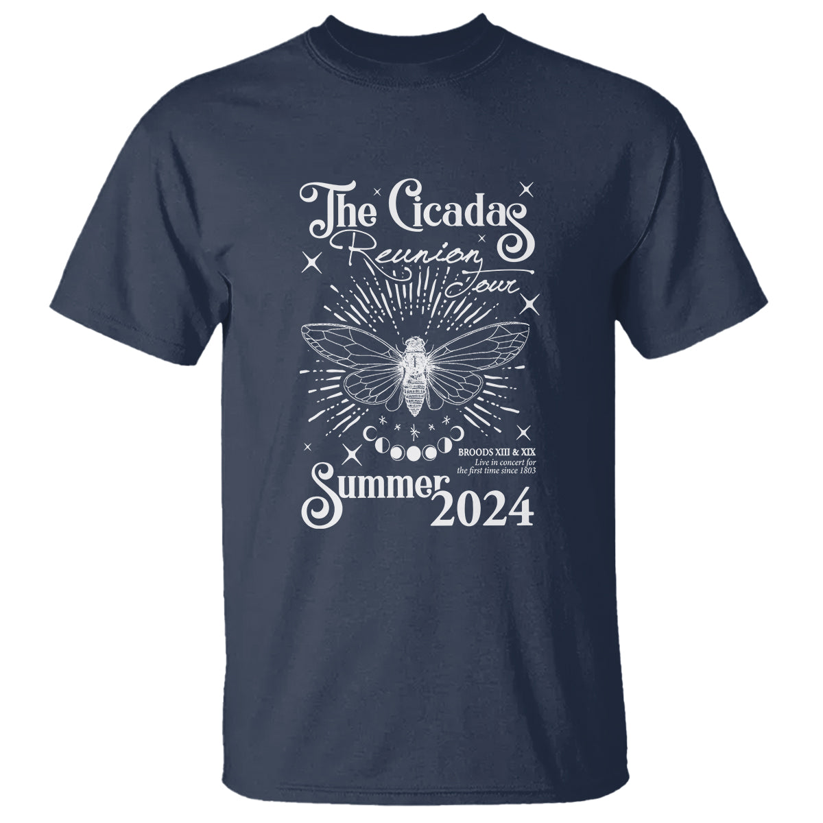 The Cicada Reunion U.S Tour 2024 T Shirt Broods XIII & XIX Cicadas Concert Fest - Wonder Print Shop