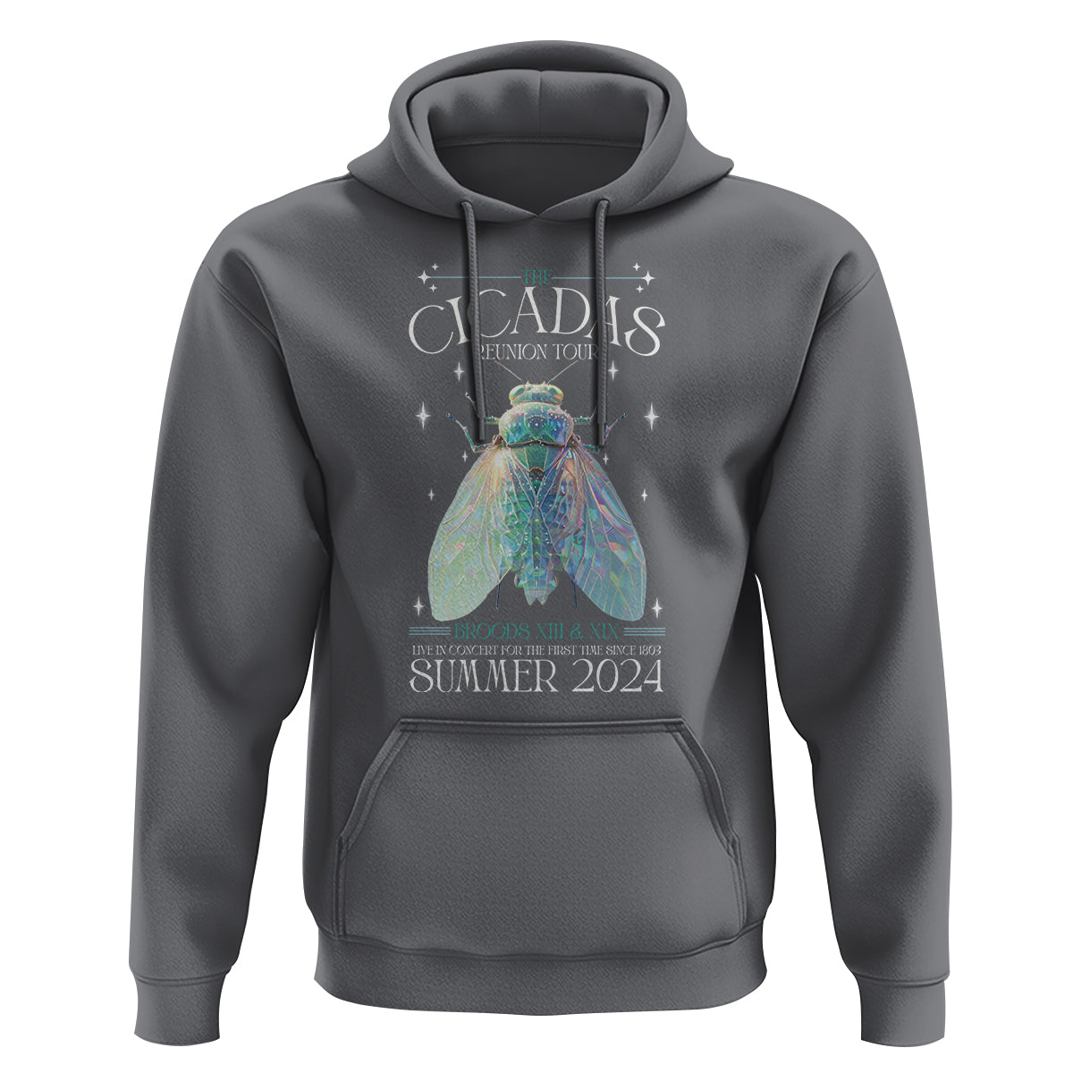 The Cicada Reunion U.S Tour 2024 Hoodie Broods XIII & XIX Cicadas Concert Fest - Wonder Print Shop