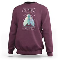 The Cicada Reunion U.S Tour 2024 Sweatshirt Broods XIII & XIX Cicadas Concert Fest - Wonder Print Shop