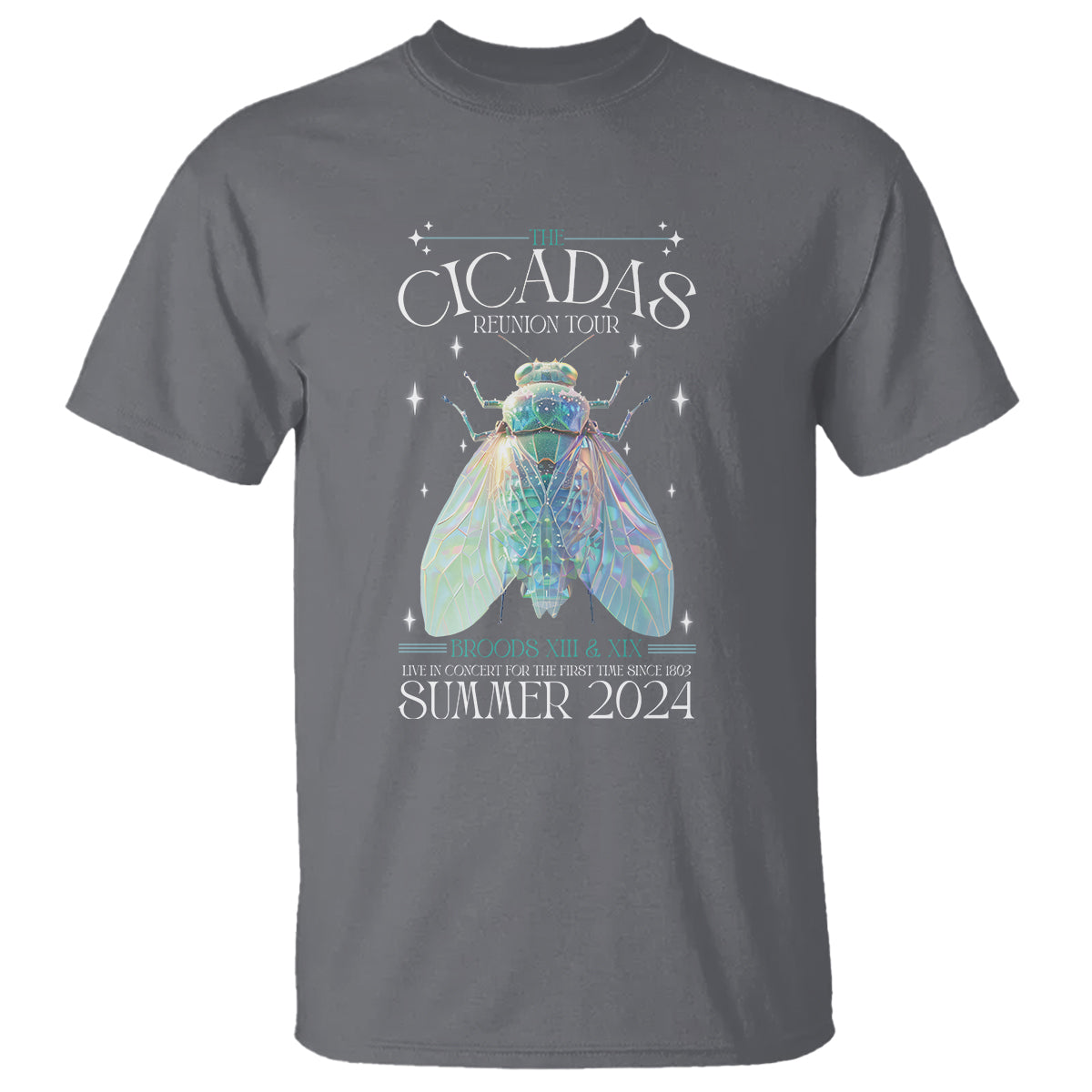 The Cicada Reunion U.S Tour 2024 T Shirt Broods XIII & XIX Cicadas Concert Fest - Wonder Print Shop