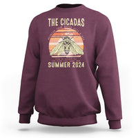 The Cicada Reunion U.S Tour 2024 Sweatshirt Broods XIII & XIX Summer Cicadas Concert Fest - Wonder Print Shop