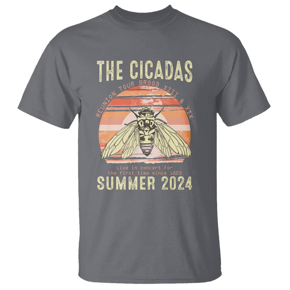 The Cicada Reunion U.S Tour 2024 T Shirt Broods XIII & XIX Summer Cicadas Concert Fest - Wonder Print Shop