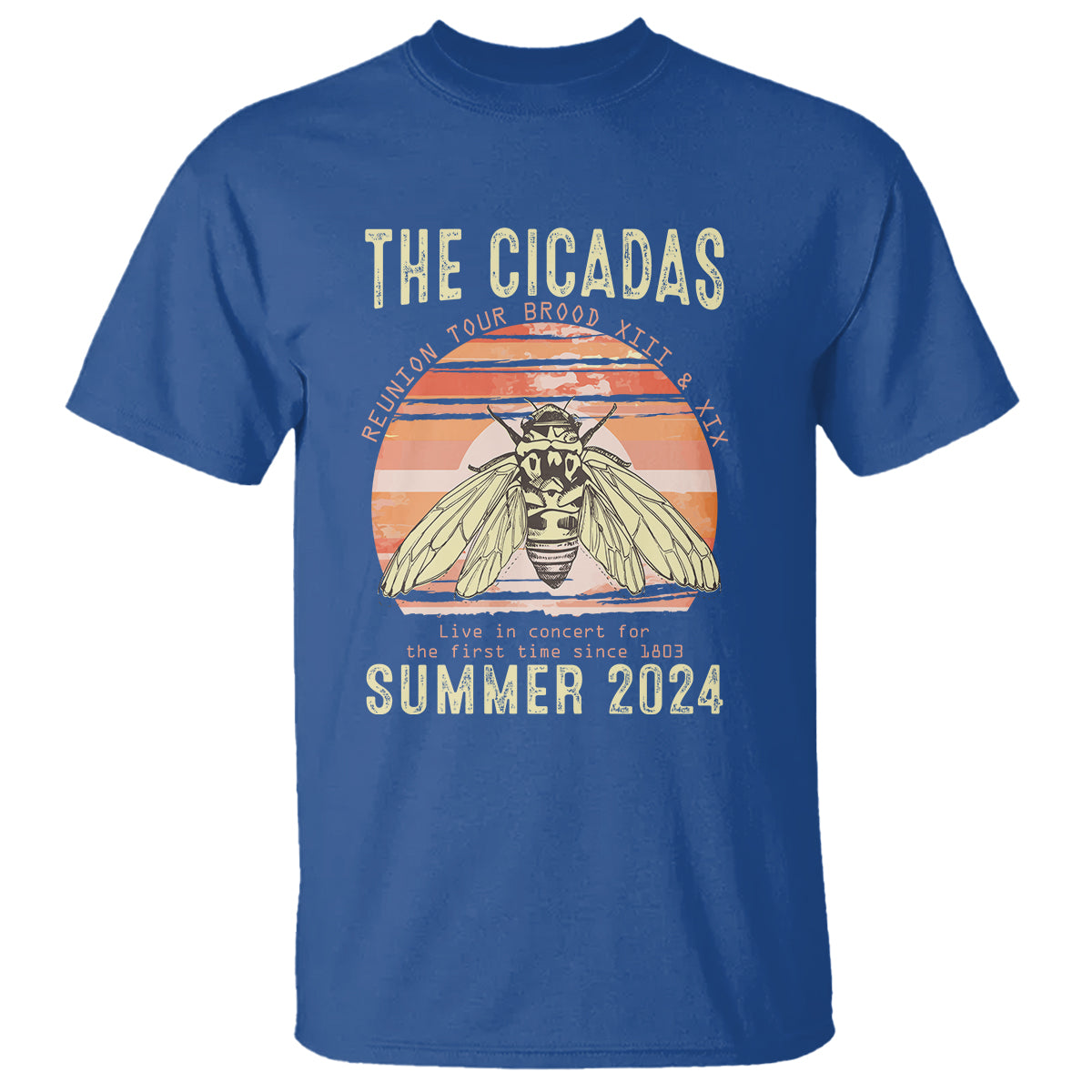 The Cicada Reunion U.S Tour 2024 T Shirt Broods XIII & XIX Summer Cicadas Concert Fest - Wonder Print Shop