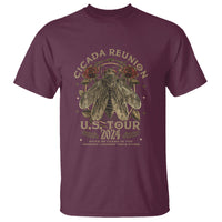 The Cicada Reunion U.S Tour 2024 T Shirt Broods XIII & XIX Vintage Cicadas Concert Fest - Wonder Print Shop