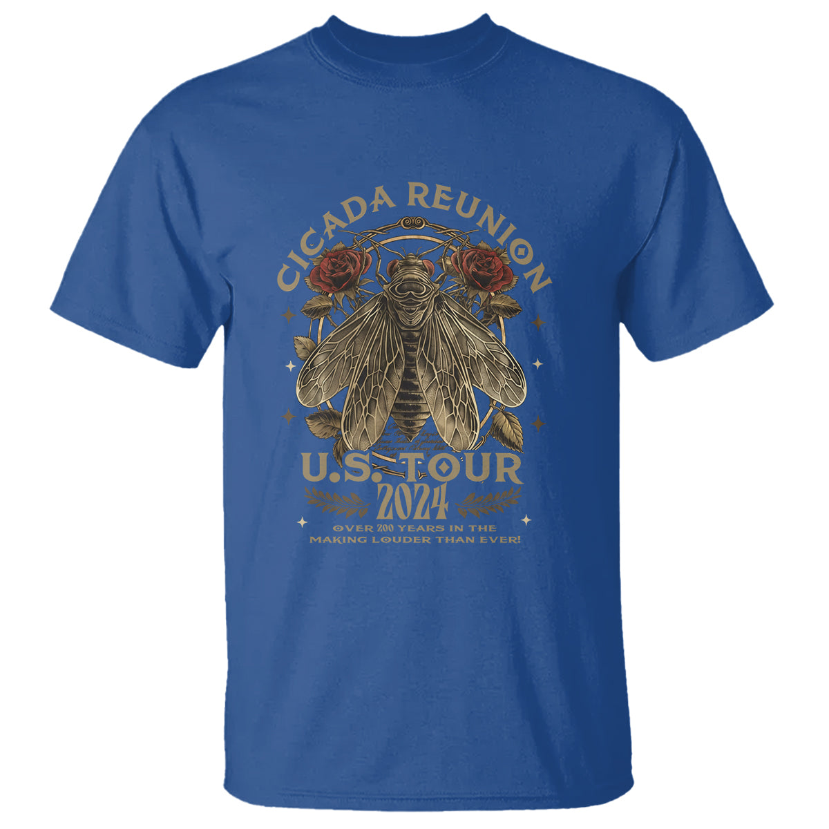 The Cicada Reunion U.S Tour 2024 T Shirt Broods XIII & XIX Vintage Cicadas Concert Fest - Wonder Print Shop