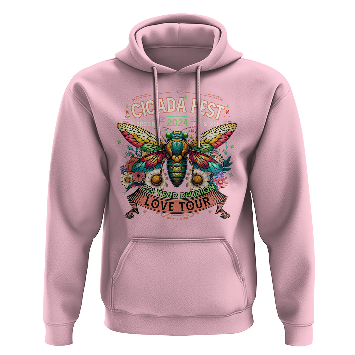Cicada Fest 2024 Hoodie Broods XIII & XIX 221 Year Reunion Tour - Wonder Print Shop