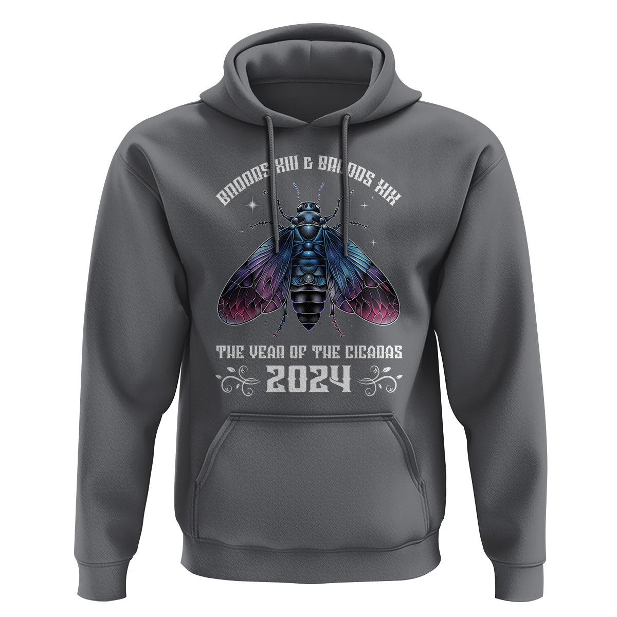 Cicada Lover Hoodie Broods XIII & XIX The Year Of The Cicadas 2024 - Wonder Print Shop