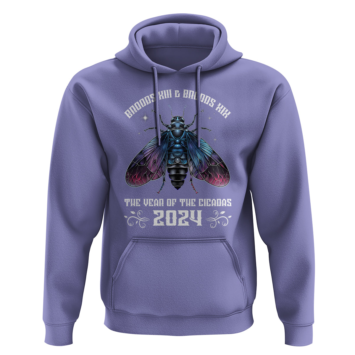 Cicada Lover Hoodie Broods XIII & XIX The Year Of The Cicadas 2024 - Wonder Print Shop