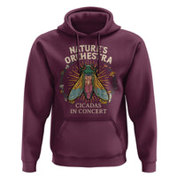 Cicada Lover Hoodie Nature's Orchestra Cicadas Concert - Wonder Print Shop