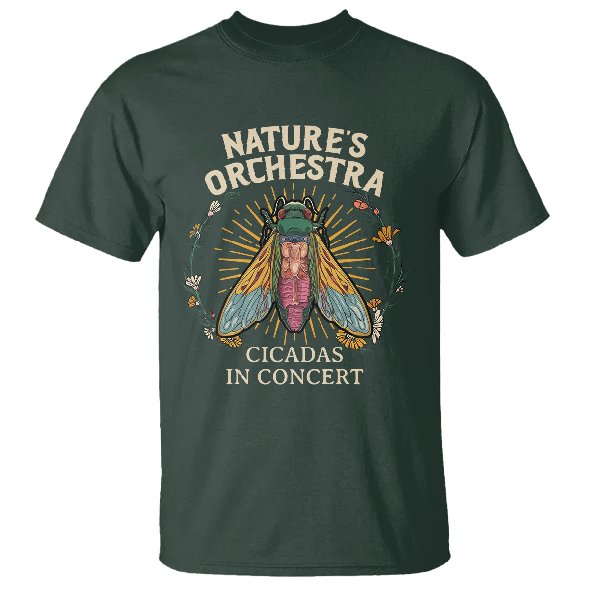 Cicada Lover T Shirt Nature's Orchestra Cicadas Concert - Wonder Print Shop
