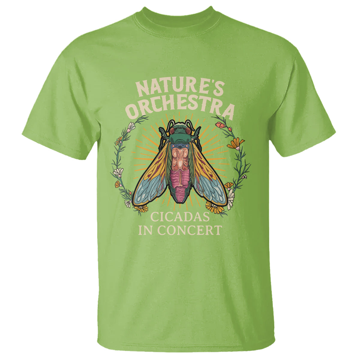 Cicada Lover T Shirt Nature's Orchestra Cicadas Concert - Wonder Print Shop