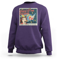 Funny Attack Of The Cicadas U.S Tour 2024 Sweatshirt - Wonder Print Shop