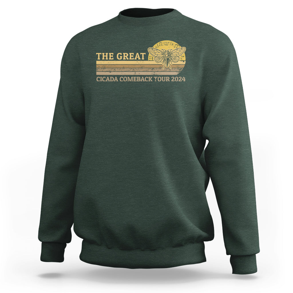 The Great Cicada Comeback Tour 2024 Sweatshirt - Wonder Print Shop
