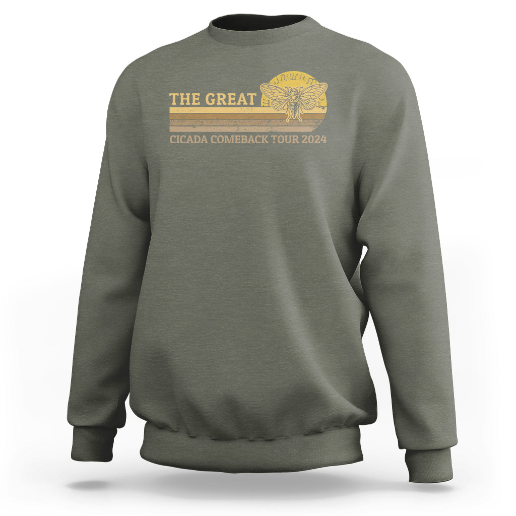 The Great Cicada Comeback Tour 2024 Sweatshirt - Wonder Print Shop
