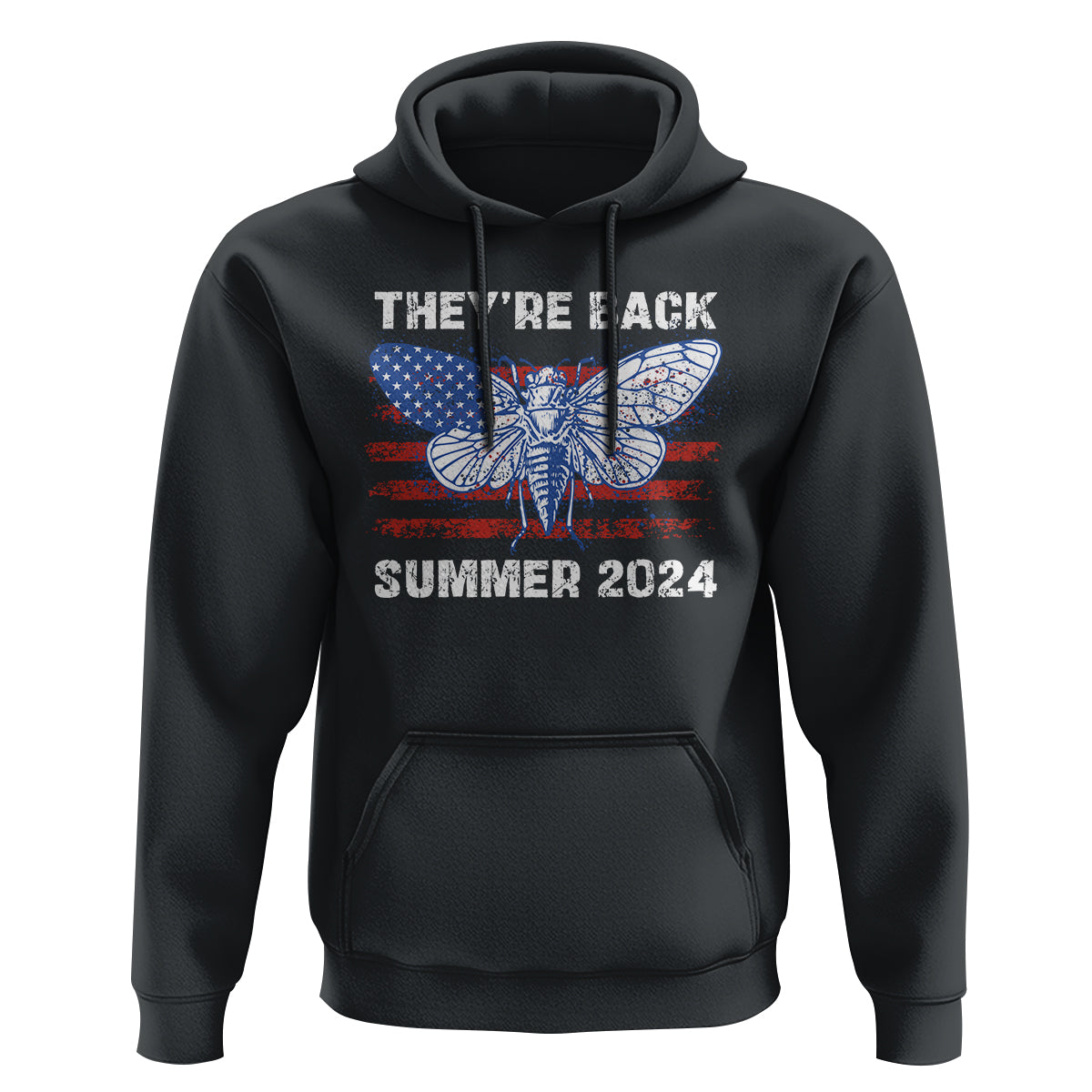 Cicada Invasion U.S Tour They're Back Summer 2024 Hoodie - Wonder Print Shop