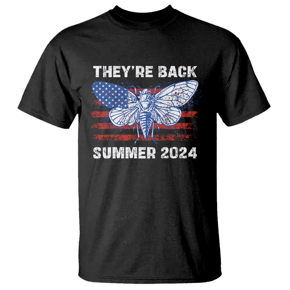 Cicada Invasion U.S Tour They're Back Summer 2024 T Shirt - Wonder Print Shop