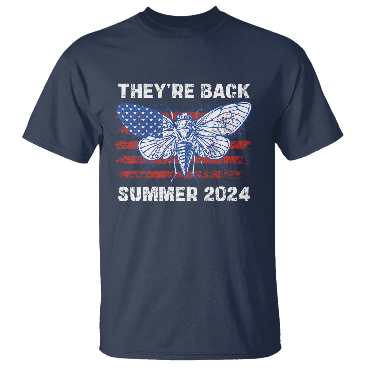 Cicada Invasion U.S Tour They're Back Summer 2024 T Shirt - Wonder Print Shop