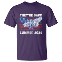 Cicada Invasion U.S Tour They're Back Summer 2024 T Shirt - Wonder Print Shop