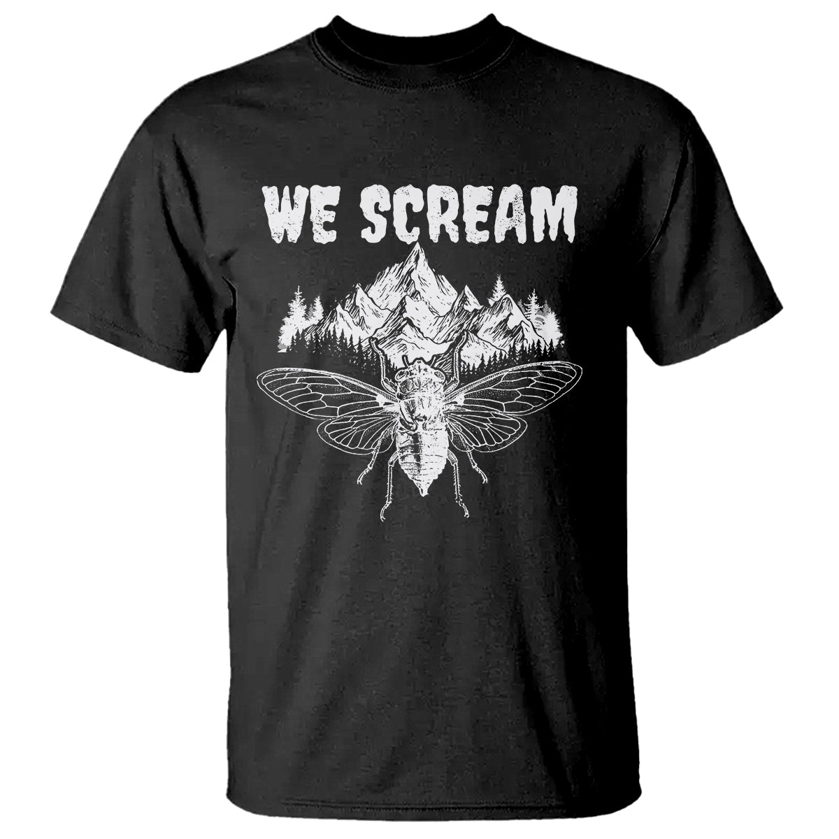 We Scream Funny Summer Cicada T Shirt - Wonder Print Shop
