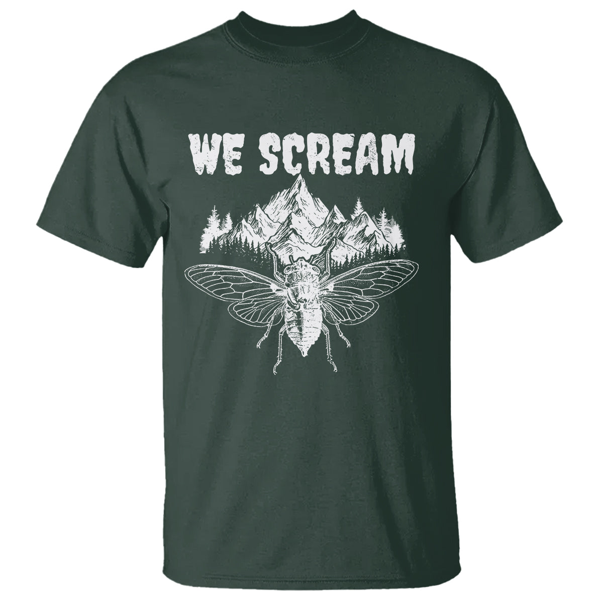 We Scream Funny Summer Cicada T Shirt - Wonder Print Shop