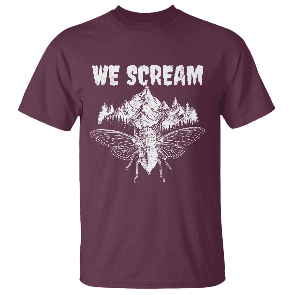 We Scream Funny Summer Cicada T Shirt - Wonder Print Shop