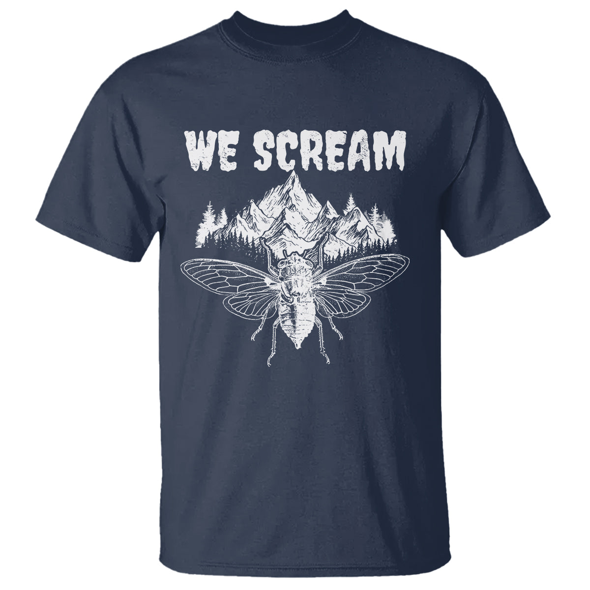 We Scream Funny Summer Cicada T Shirt - Wonder Print Shop