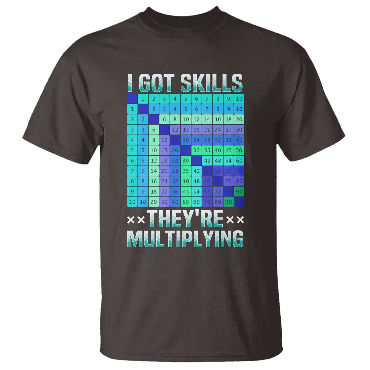 Math Lover T Shirt I Got Skills They're Multiplying - Wonder Print Shop