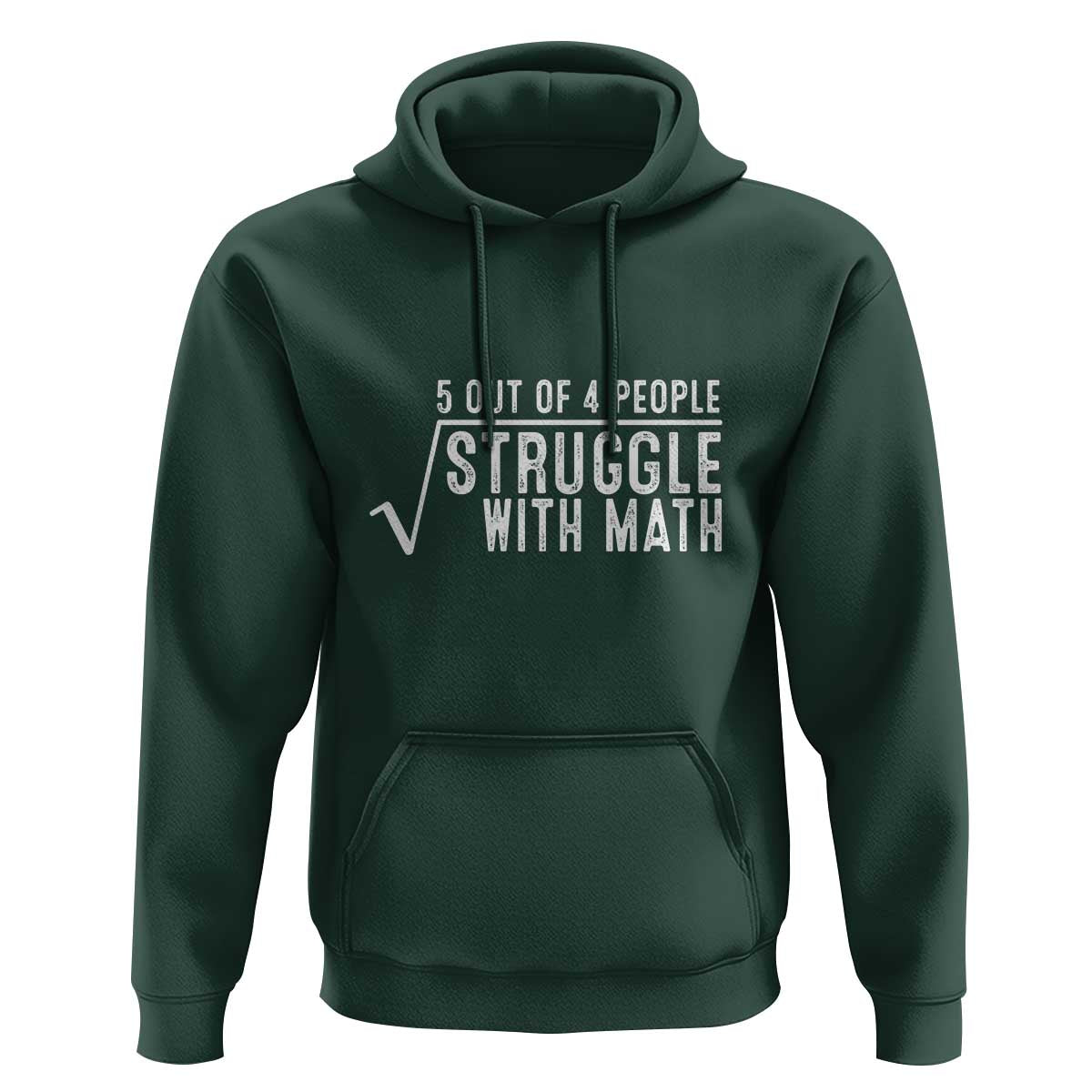 Funny 5 of 4 People Struggle With Math Hoodie - Wonder Print Shop