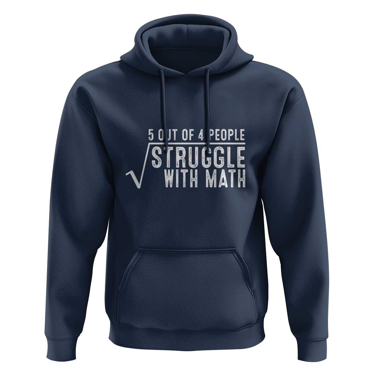 Funny 5 of 4 People Struggle With Math Hoodie - Wonder Print Shop