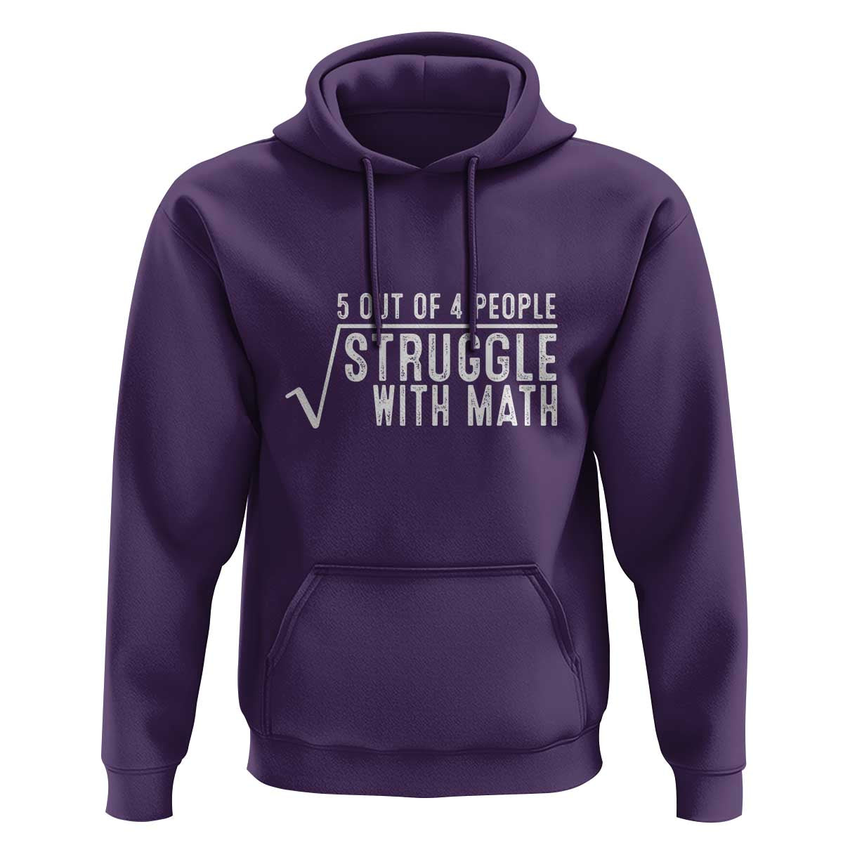 Funny 5 of 4 People Struggle With Math Hoodie - Wonder Print Shop