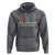 Funny Science Hoodie Think Like A Proton Stay Positive Retro - Wonder Print Shop