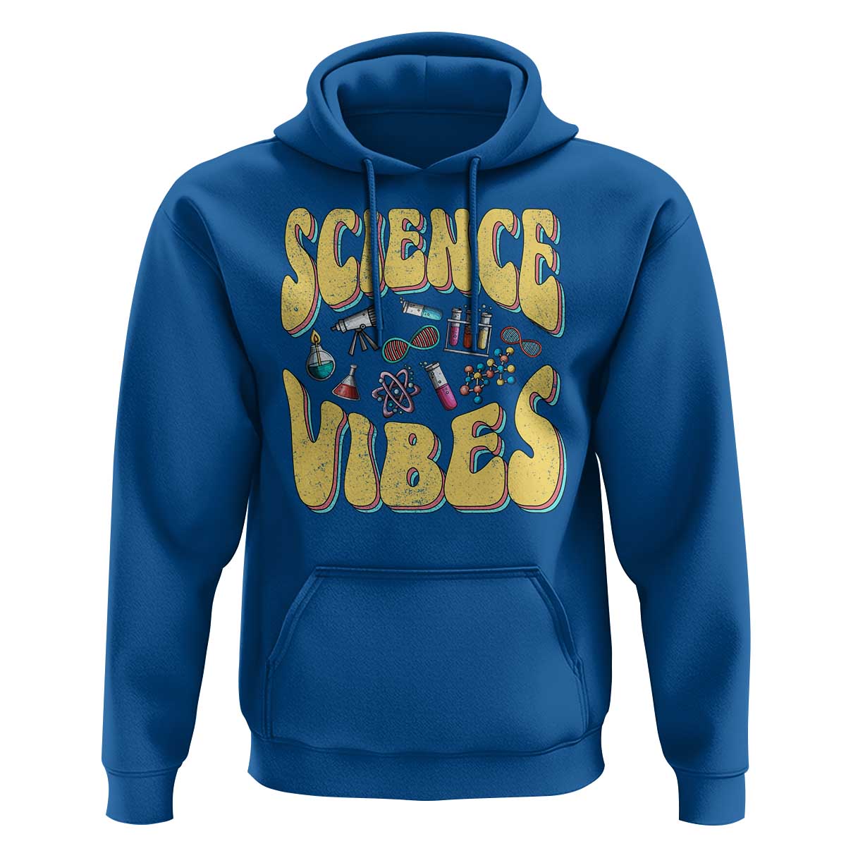Science Vibes Back To School Retro Groovy Teacher Hoodie - Wonder Print Shop