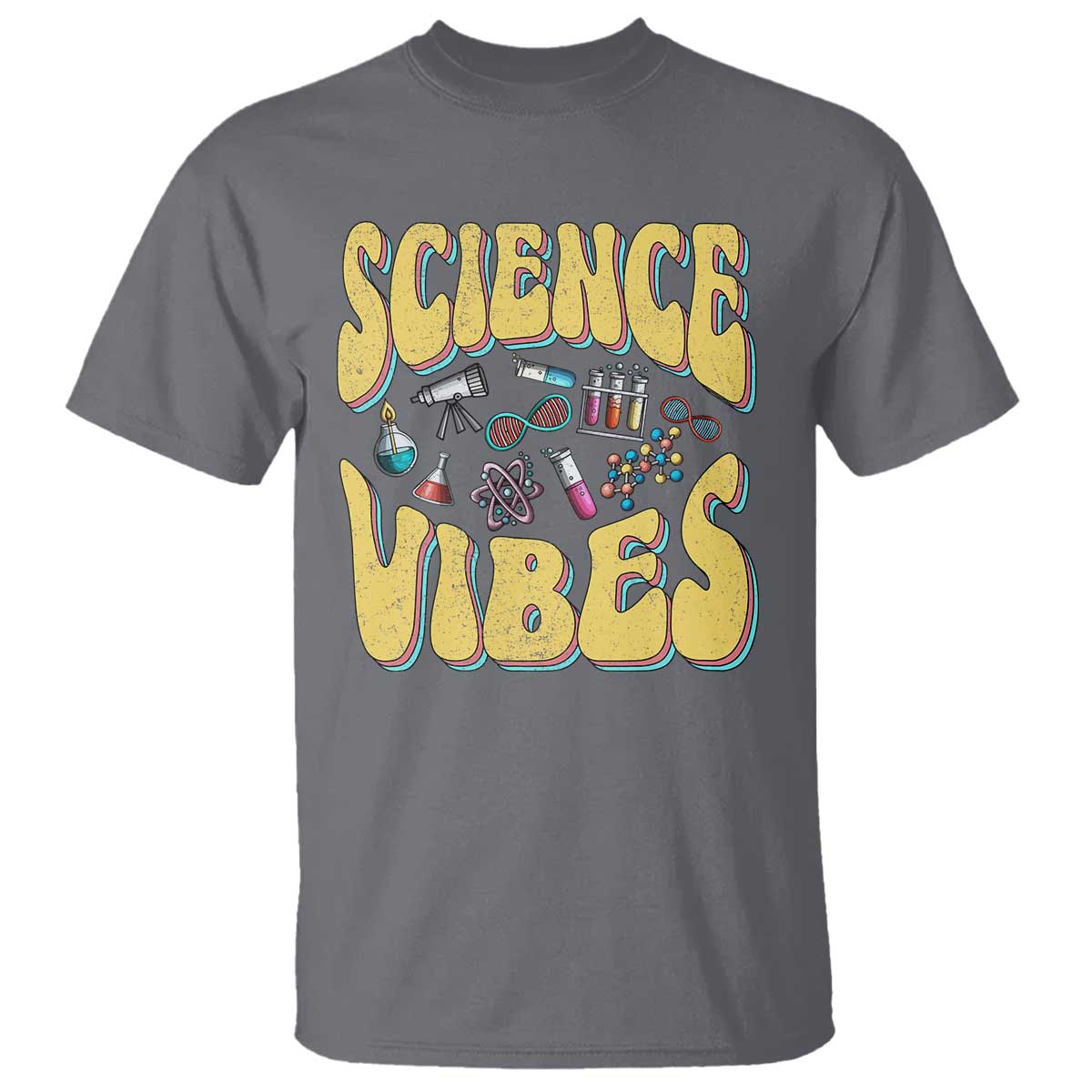 Science Vibes Back To School Retro Groovy Teacher T Shirt - Wonder Print Shop