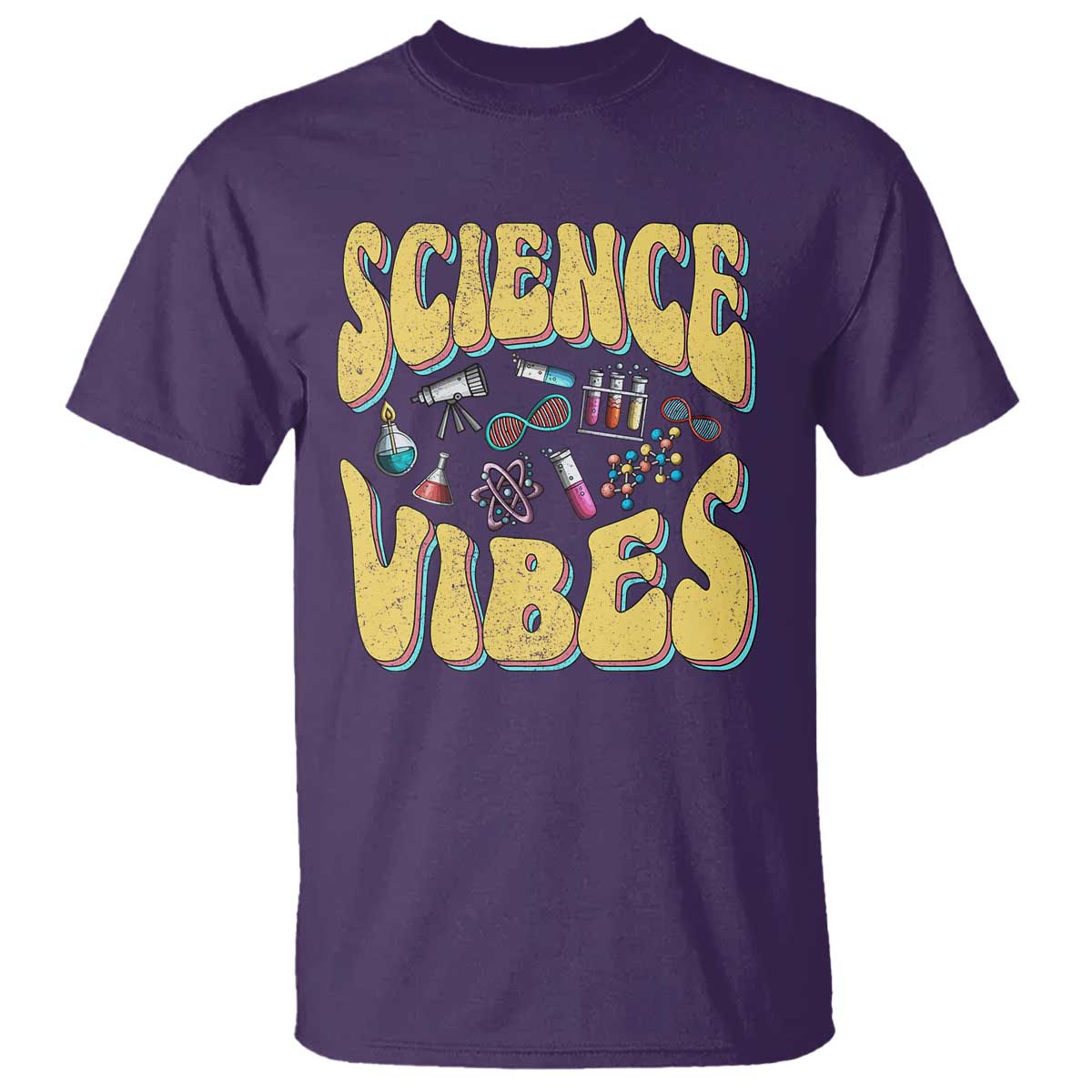 Science Vibes Back To School Retro Groovy Teacher T Shirt - Wonder Print Shop