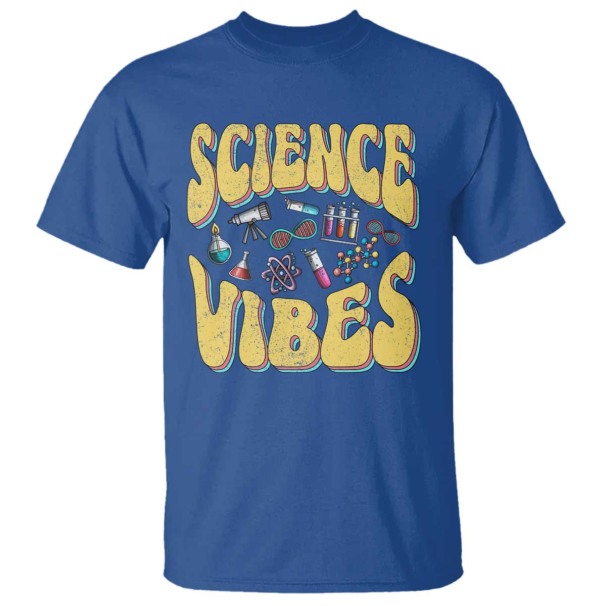 Science Vibes Back To School Retro Groovy Teacher T Shirt - Wonder Print Shop