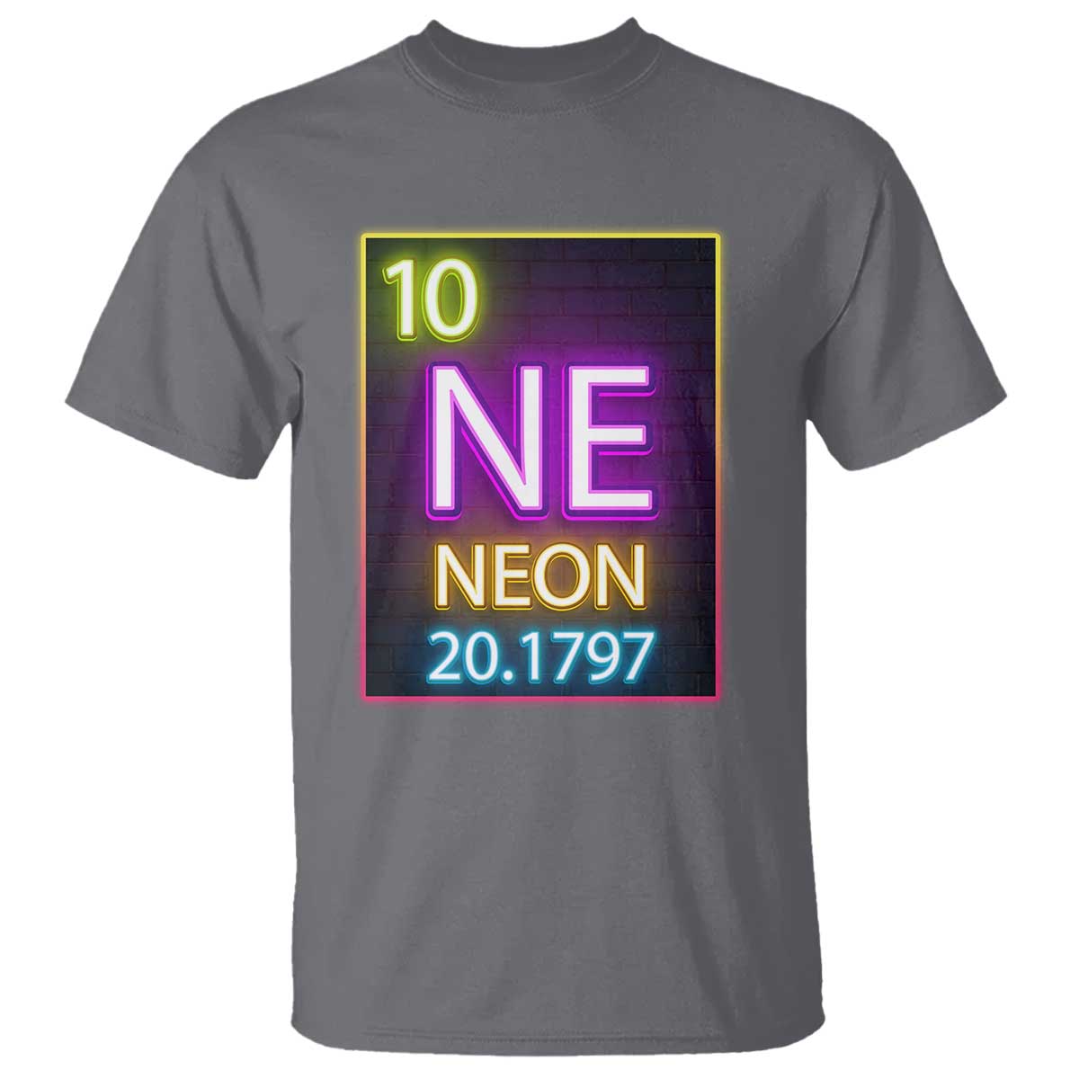 Chemistry Teacher Neon Periodic Table T Shirt - Wonder Print Shop