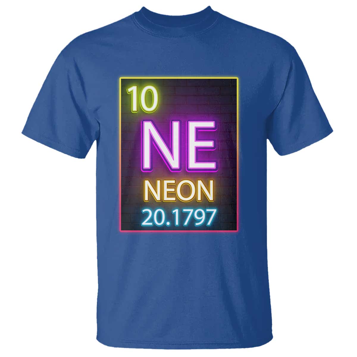 Chemistry Teacher Neon Periodic Table T Shirt - Wonder Print Shop