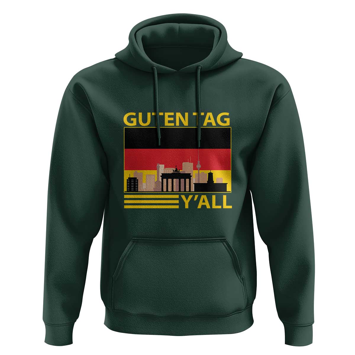 Germany Hoodie Guten Tag Y'all German Flag - Wonder Print Shop