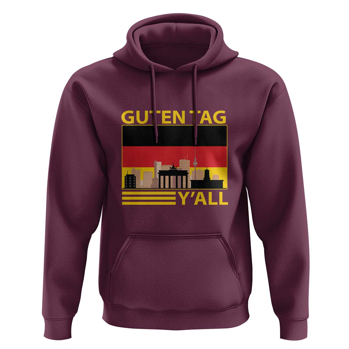 Germany Hoodie Guten Tag Y'all German Flag - Wonder Print Shop