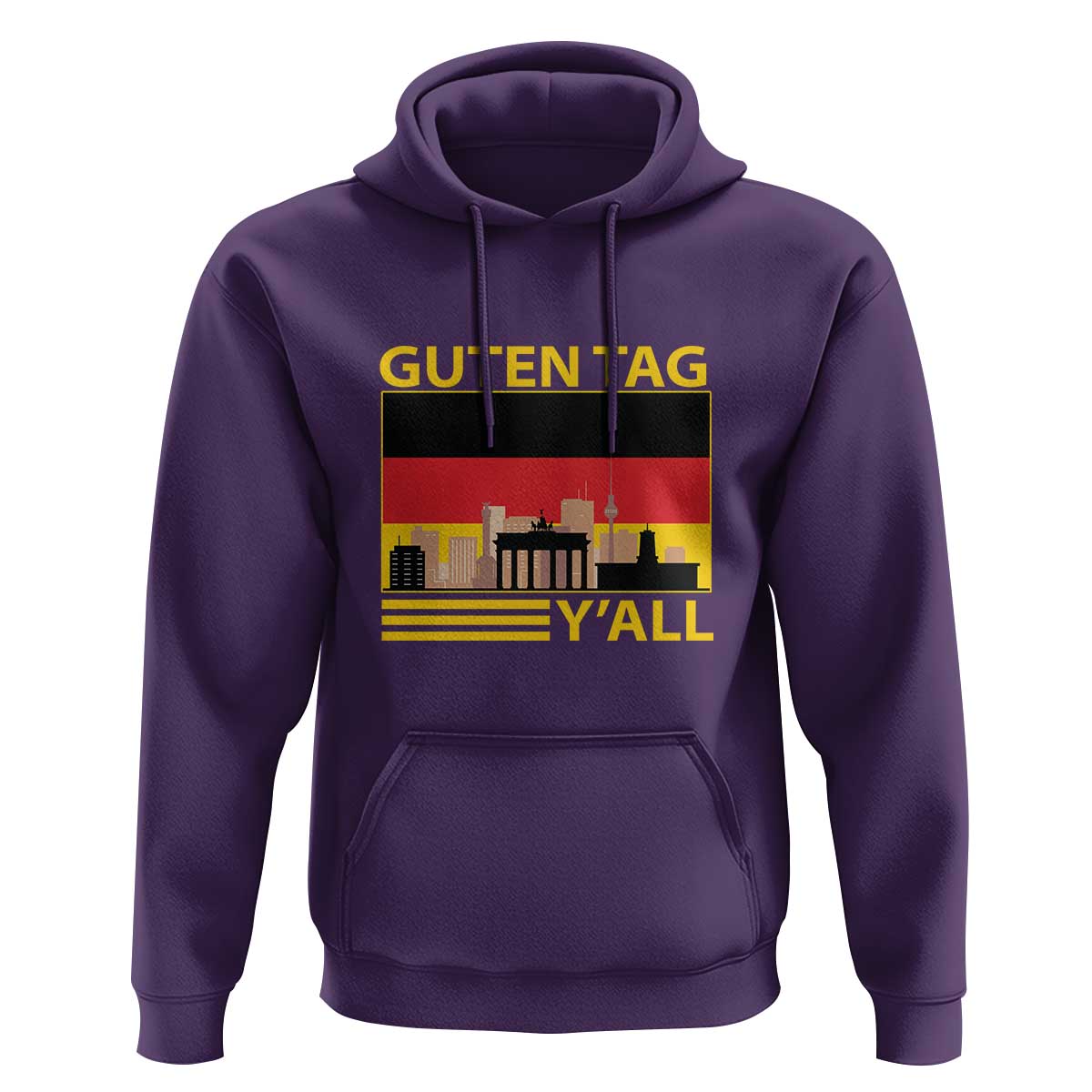 Germany Hoodie Guten Tag Y'all German Flag - Wonder Print Shop
