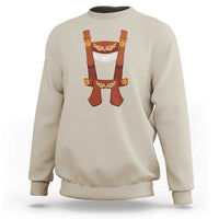 Oktoberfest Sweatshirt Lederhosen Simple Costume German Beer Festival - Wonder Print Shop