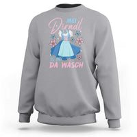 Oktoberfest Sweatshirt Mei Dirndl In Da Wasch German Girls Women - Wonder Print Shop