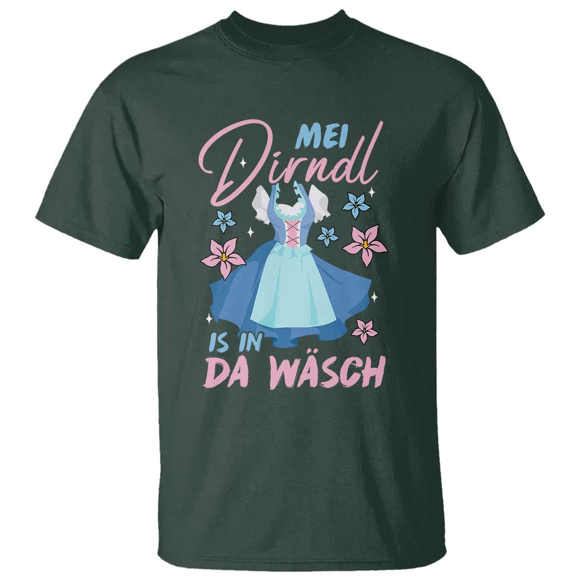 Oktoberfest T Shirt Mei Dirndl In Da Wasch German Girls Women - Wonder Print Shop
