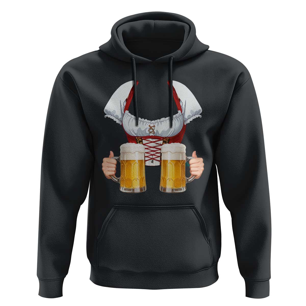 Oktoberfest Hoodie Drindl Simple Costume German Girls Women Beer Festival - Wonder Print Shop